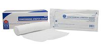 Conforming Stretch Gauze 6 inch x 4.1 Yards. Case of 48 Conforming Bandages. Rayon/Poly Knitted Stretch Gauze. Sterile Bandages. Comfortable and Gentle Pressure. Latex-Free.