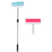 JEBBLAS Sticky Master Lint Roller with Long Handle,Tapeless, Washable and Reusable Lint Remover, Lint Roller Cat Dog Hair Remover Tool