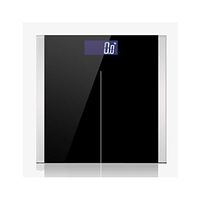 Household Bathroom Floor Scale 400lb/180kg LCD Electronic Glass Digital Body Scale Weight Balance Black & White