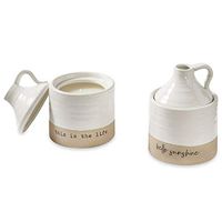 Mud Pie Stoneware Candle Sets (This Life)