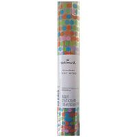 Color Dots Clear Wrapping Paper - 20 Square Feet - 8 Feet x 2.5 Feet