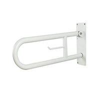 XF Toilet Safety Armrest, Stainless Steel Thickened 32mm Pipe Diameter Anti-Skid Support, Elderly Bathroom Auxiliary Handle, Carrying Weight 150 Kg, White (Size : 80cm)