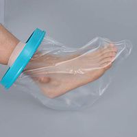 Waterproof Foot Cast Covers for Shower, Adult Bandage and Cast Protector Keep Dry for Foot Surgery, Ankle Wounds, Burns