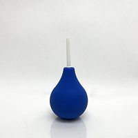 Premium Silicone Enema Bulb – Soft, Safe and Comfortable Medical Douche for Men and Women - 7 oz (Blue/White)