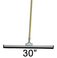 Voyager Tools 30" Floor Squeegee Straight Wood Handle Scratch Resistant Squeegee