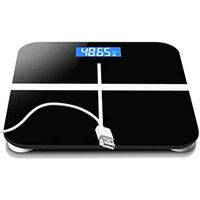 BTYAY Human Scale，Precision Digital Body Weight Bathroom Scale with Backlit Display, Accurate Weight Measurements (Color : Black)
