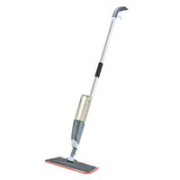 Professional Floor Spray Mop Household Cleaning Car Stainless Steel Rod Microfiber Wood Floor Wet and Dry Mop,Gray