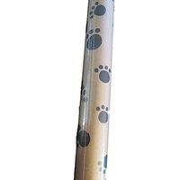 Pet Paw Print Brown Wrapping Paper 1 roll 25 sq ft