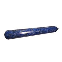 Lapis Lazuli Terminated Crystal Wand. 16 Sided 4-6 Inches Long
