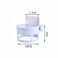 ETERLY Hair Dryer Holder Wall-Mounted Hair Dryer Straight Curling Rod Storage Hair Dryer Storage Hanging