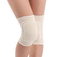 DU&HL Kneepads, Knee Support, Knee Sleeves Brace Protector Pad, Kids Breathable Thicked Crashproof Antislip Dance Cotton Knee Pads Brace Wrap tape for Kids Sport / dancing , white , S