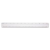 Westcott - 12" Magnifying Ruler, Plastic - Clear, Ideal for spreadsheets and analyzing data, 2X magnifying power for easy reading. - (Original from manufacturer - Bulk Discount available)