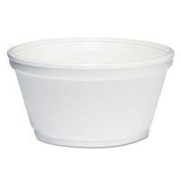 DCC 8SJ20 Foam Container, 8oz, White, 1000/Carton