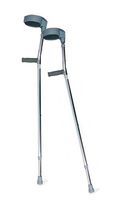 Deluxe Lightweight Adjustable Aluminum Forearm Walking Cane Crutches - Set of 2 - Size Extra-Tall