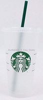 Starbucks Siren Logo Reusable Plastic Cold Cup, 24 fl oz