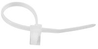 Monoprice Winged Push Mount Cable Ties 110mm 100pcs, White