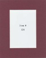Golden State Art, Pack of 50 11x14 Maroon Picture Mats Mattes with White Core Bevel Cut for 8x10 Photo