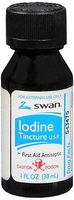 Swan Iodine Tincture First Aid Antiseptic - 1 oz, Pack of 3