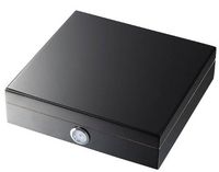 Visol Mordy Black Travel Humidor - Holds 10 Cigars