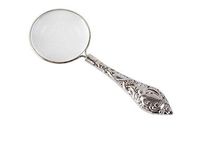 WN - Pocket 4 Times Reading Magnifier Metal Handle Child Student European and American Style Portable, Easy to Carry HD Zoom Magnifying Glass