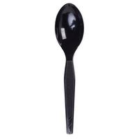 Dixie Plastic Tableware,Medium Weight,Teaspoons,100/BX,Black (TM507)