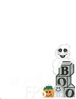 Halloween Boo Ghost Stationery Printer Paper 26 Sheets