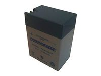 Powersonic PS-6120 - 6 Volt/12 Amp Hour Sealed Lead Acid Battery with 0.250/0.187 Fast-on Connector