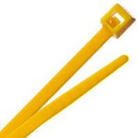 CBR7.50YL - 8" Standard Carbon Nylon Cable Ties 100 piece pack Yellow