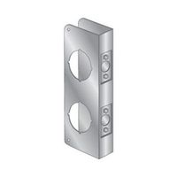 Pro-Lok 2-1/8" Top x 2-1/8" Bottom Bore - 4-1/4" x 12" x 1-3/4" Wrap Plate (6" Between Holes) (Stainless Steel Finish)