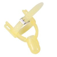Healifty Baby Finger Protector Anti-Bite Thumb Cover(Light Yellow)
