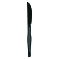 Dixie 7" Medium-Weight Polystyrene Plastic Knife by GP PRO (Georgia-Pacific), Black, KM517, (Case of 1,000)