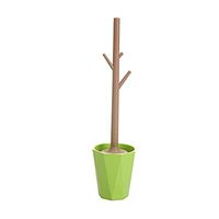 Kylin Express Soft/Dense Brush Toilet Brush Creative Bowl Brush with Holder,Green