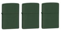Zippo Green Matte (Pack of 3)