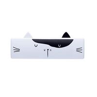 re2chiOngs Household Cleaner Lint Roller,Reusable Foldable Cute Cats Print Clothes Lint Cleaner Hair Remover Roller Brush - White