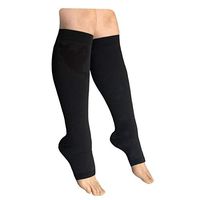 HealthyNees Open Toe 30-40 mmHg Extra Firm Compression Edema Sock Calf Support