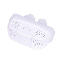 HJuyYuah Electric Fan 2 in 1 Anti Stop Snoring Snore Silicone Snore Stopper Sleep Device White