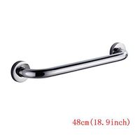 Chi Cheng Fang Electronic business Bathroom handrail 304 stainless steel handicapped handle bathroom non-slip handrail built-in steel pipe super load 300kg (Size : 48cm(18.9inch))