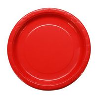 Party Color Paper Plates Red 9" 40 Count