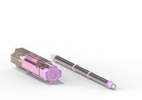 Portable Detachable Stainless Steel Reusable Drinking Straw with Push-pull Case & Cleaning brush - | Foldable Travel Portable Collapsible Straws - by LucaSng (Single Pack) - Purple