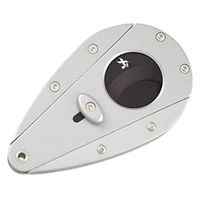 Xikar Xi1 Cigar Cutter, 440C Stainless Steel Blades with Rockwell HRC 57 Rating, 54 to 60 Ring Gauge, Double Guillotine Action, Silver