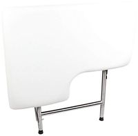 CSI Bathware SEA-SD2821-RH-PA ADA Bathroom Shower Bath Seat, Folding, Wall-Mounted, Right Hand, Padded Seat, 28-Inch by 21-Inch