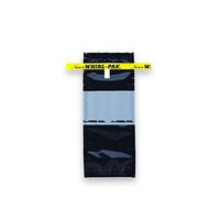Nasco Whirl-Pak B01472WA Whirl-Pak Bag, 4- oz./118 mL, Black (Pack of 500)