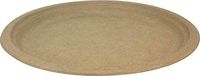 Ocean Blue Trading|Disposable Plates,SugarCane (Bagasse)|Natural color; Unbleached, 10-Inch, 125 Count