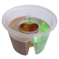 Split Shot Glasses Jager Bomb Shot Glasses Plastic Disposable Shot Glass 3 Chamber Split Shot Glasses-Neon – 50 with 5 Starter Recipes (Clear)