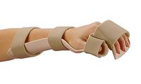 Rolyan Splinting Material, Resting Pan Mitt Splint with Strapping, Beige, Right, Large
