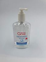 8oz/236ml Germs Be Gone 65% Alcohol Level Hand Sanitizer Kills 99% of Germs Without Water | Clean Fresh Moisturizing Formula | Use for Travel, School, Purse, Backpack, Car, Office and More!