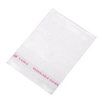 HOUSWEETY 200PCS Clear Resealable Self Adhesive Sealing Plastic Bags 5x7cm