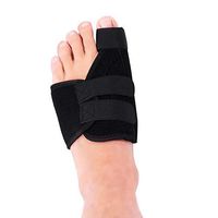 Ginyia Toe Corrector, Toe Corrector, 1Pc Black Bunion Straightener, Breathable Sweat Releasing for Men Women(Right)