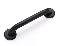 Lifeline Straight Grab Bar - Matte Black | Concealed Mount | Knurled Grip | 18 Inch