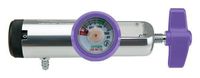 Oxygen Regulator Standard Body-CGA870, 0-4 LPM, Barb Outlet with Purple Color Coded Gauge Protector and tee Handle
